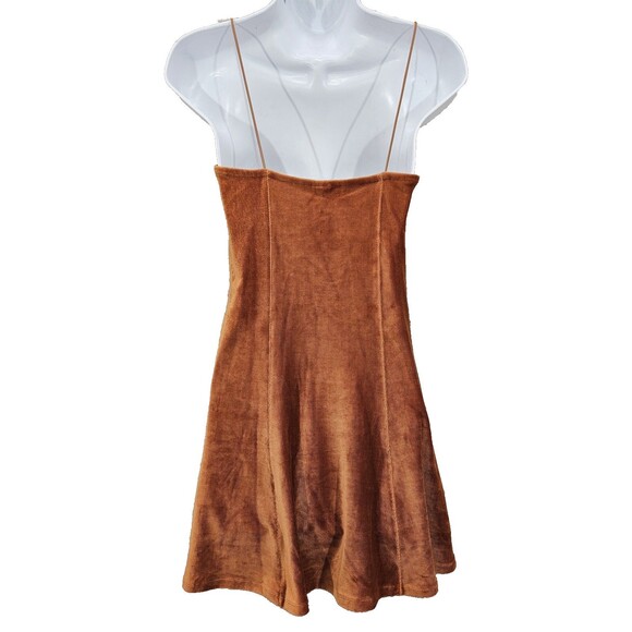 Fit & Flare Dress Womens Babydoll Festival Fairy Grunge Skater Y2K Orange Size S - Picture 2 of 12